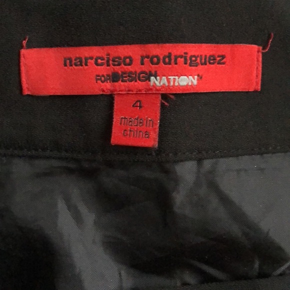 Narcisco Rodriguez for Design Nation Blue Gold Brocade Skirt 4 - Picture 7 of 9